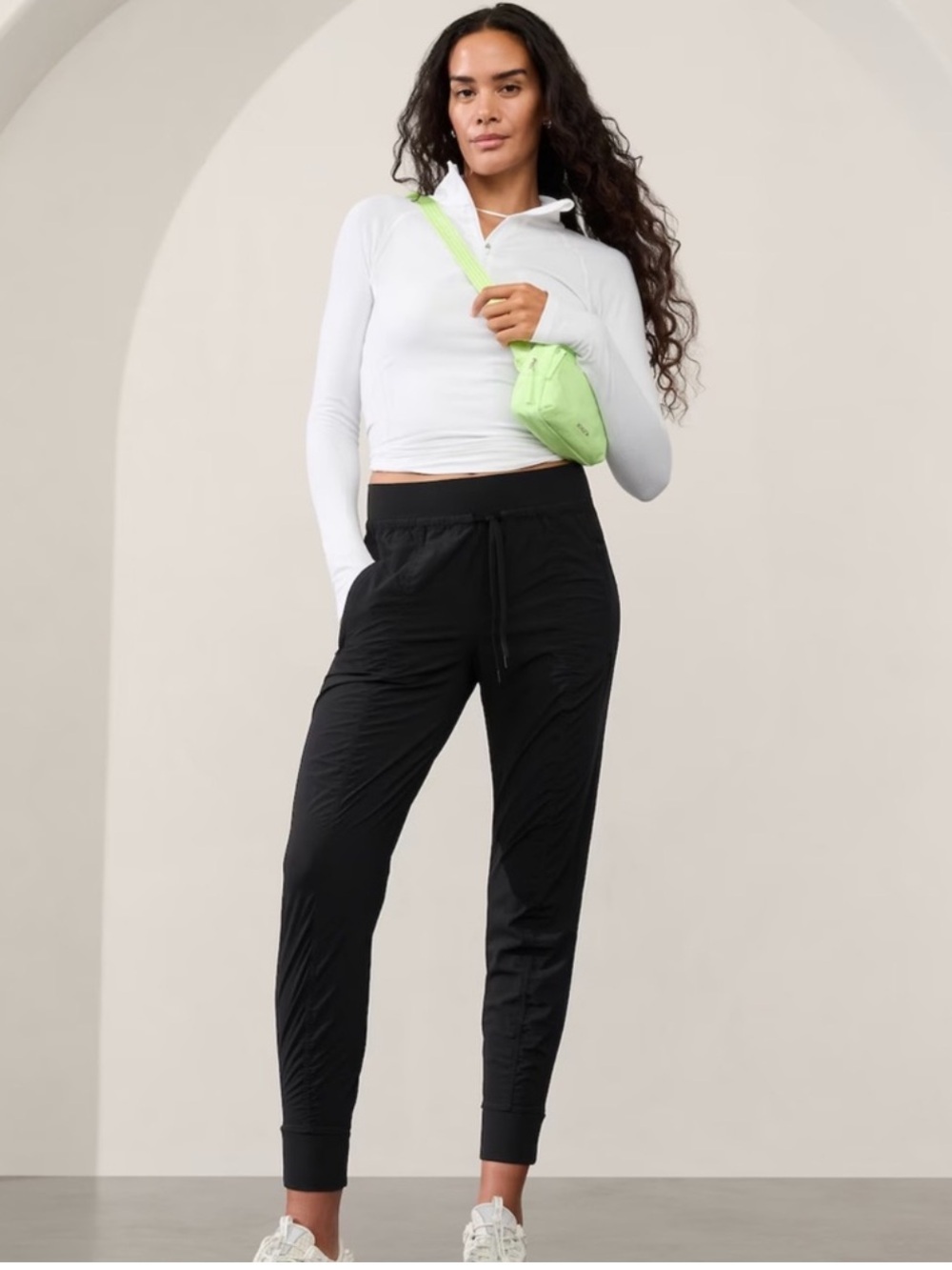 Athleta Pantalon Double Attitude Lined Jogger Pants Size 10